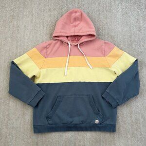 Marine Layer Archive Colorblock Pullover Hoodie Sweatshirt L